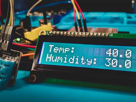 Control a buzzer by the ESP32 card; Servo motor. . Temperature and humidity sensor with lcd 1602 i2c display